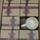 Maxdot 8 Pieces Thanksgiving Fall Coffee Mugs Set 12 oz Coffee Mugs with Handle Ceramic Matching Cups for Home School Office Table Centerpieces Housewarming Holiday Party Gift (Vivid)