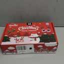 Max Fun 12Pcs Christmas Glasses Glitter Holiday Party Glasses Frames Christmas Decoration Accessories Costume Eyeglasses for Christmas Parties Holiday Favors (One Size Fits All)