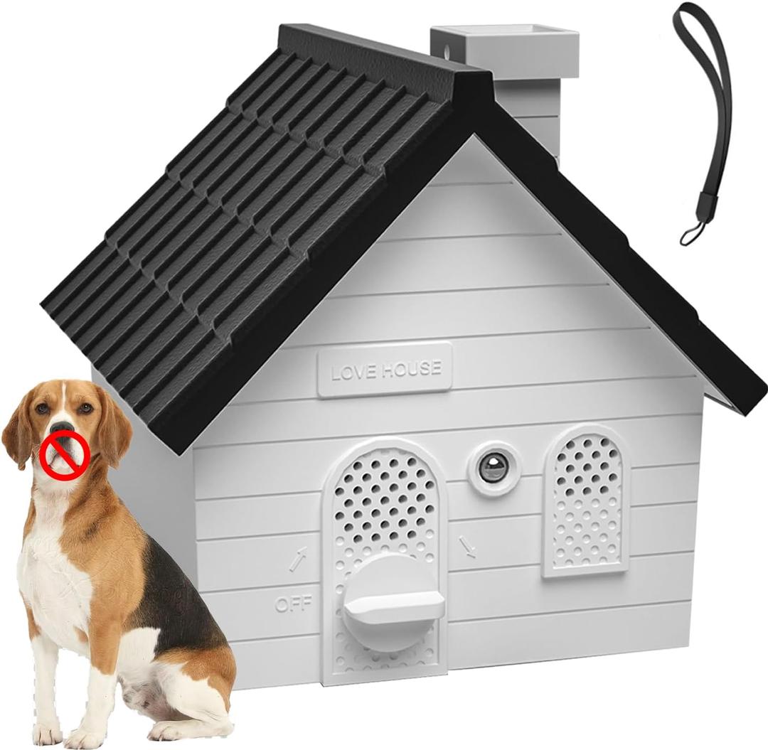 Nigrin Anti Barking Device for Dogs, Bark Box, 3 Modes Dog Barking Deterrent Devices, Weatherproof Anti Bark Device for Dogs, 50 Ft Barking Dog Silencer, A Safe and Effective Anti Barking Device