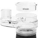 FoxAlien 69mm Diameter Dust Shoe for CNC Router Machine, Compatible with 52mm Spindle Motor and 65mm Router, Hose Diameter 38mm
