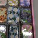 32 Pack Mini Floral Tin Boxes with Hinged Lids - Compact Storage Boxes for Small Items, Gift Wrap, Pill Cases or Mint Tins
