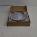 Zopeal 8 Pieces Black Round Restaurant Serving Tray, Plastic Non Slip Surface Food Meals Server Tray with Raised Edges for Home, Kitchen, Restaurant, Cafeteria, Bar (11")