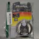 Master Lock Heavy Duty Disc Padlock [Combination] [Stainless Steel] [Outdoor] M40EURDNUM - Best Used for Storage Units, Sheds, Garages, Trailers and More