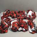 Horaldaily 8PCS Christmas Dining Chair Covers,Red Buffalo Plaid Trees Stretch Removable Washable Slipcover Chair Protector for Dining Room Home Decor