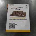 Garage Ceiling Storage Racks 4x8 FT Overhead Garage Storage Rack with Safety Lock, Heavy-Duty Ceiling Mounted Lift System and Storage Organizer, Ideal for Maximizing Overhead Space, 325 Lbs Capacity (Matte Black)