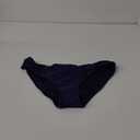 Zmart Women Low Rise Bikini Bottoms - Full Coverage Ruched Bathing Suit Swim Bottom Swimsuits Swimwear (Small, Navy Blue)
