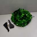 MACTING Pop Up Christmas Tree with 50 LED Lights 5FT Collapsible Tinsel Pencil Tree Easy-Assembly Coastal Glitter Artificial Tree for Porch Apartment Corner Home Party Indoor Xmas Decorations,Green