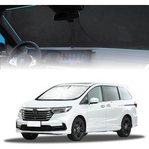 for Odyssey 2026 Windshield Sun Shade Foldable Sunshade fit for Honda Odyssey 2018-2024 2025 LX,EX,EX-L,Touring,Elite Minivan Windshield Cover, Front Window Shield 210T Sun Visor Car Accessories