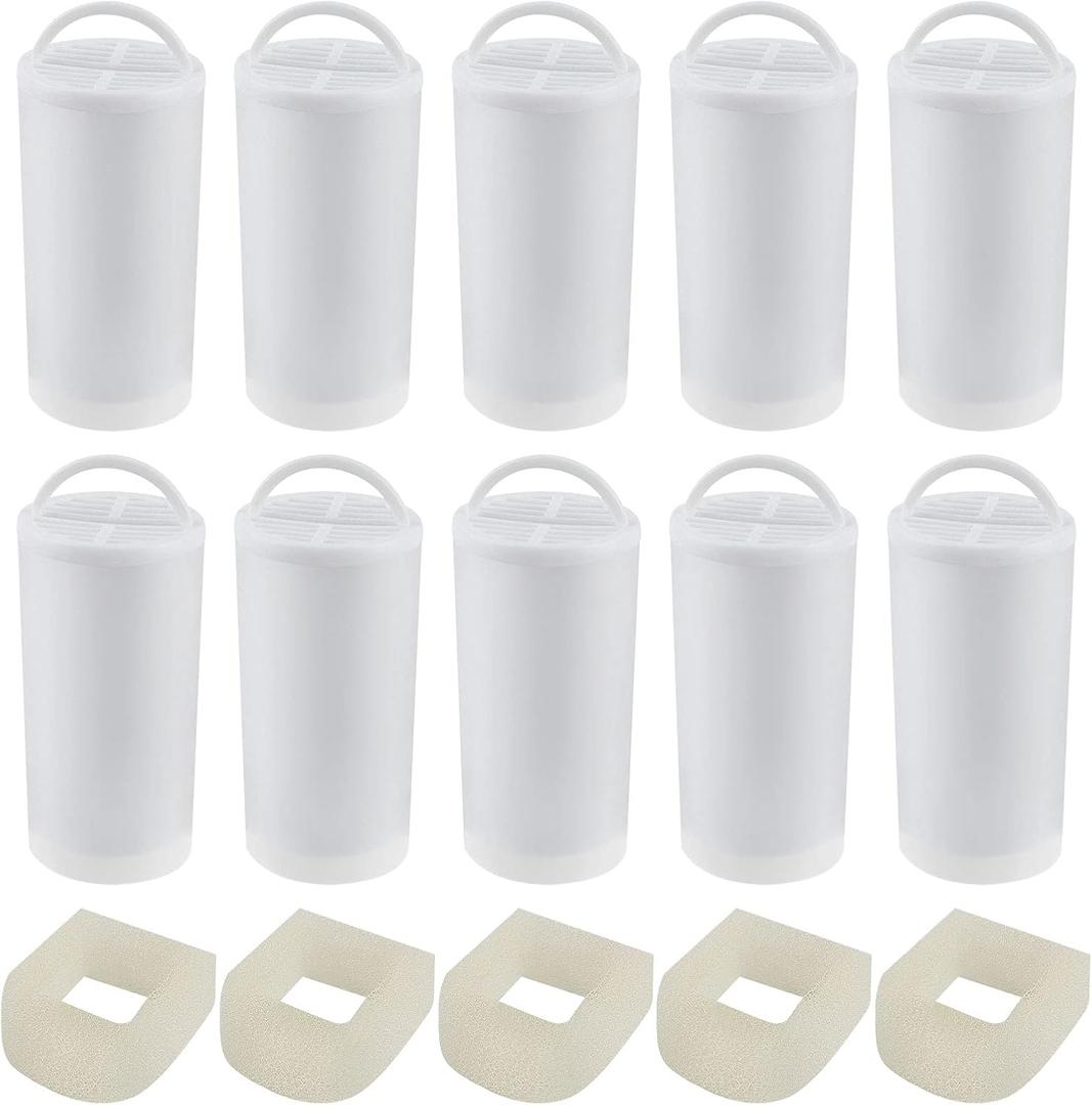 Premium Charcoal and Foam Pre-Filters Replacement for Petsafe Drinkwell Stainless Steel 360 Fountain, Dog and Cat Pet Fountain Filters, 15 Packs