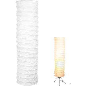 Paper Floor Lamp Shade Decorative Lampshade Japanese Style Standing Lamps Protector Covers Replacement for Living Room Bedside Hotel Floor Table Lamp Floor Light Shade