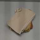 Reginary 10 Pcs Valentines Canvas Makeup Bags Bulk for Women Travel Toiletry Cosmetics Bags Blank DIY Pencil Pouch, Gift for Valentines Patrick's Day Wedding Bridal Shower Coworker(Brown)