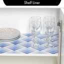 Cooyes Shelf Liner for Kitchen Cabinets – Non-Adhesive Waterproof Drawer Liner – Durable EVA Material Easy-to-Cut Shelf Paper for Refrigerator, Cupboard, Dresser with Modern Pattern