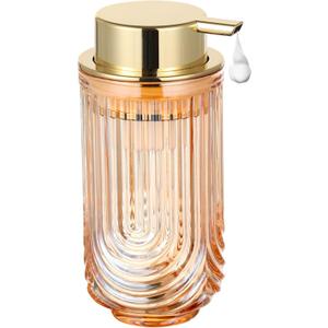 Glass Foaming Soap Dispenser, Refillable Foaming Dispenser with Pump, Hand Soap Dispenser for Bathroom Kitchen, Modern Home Bathroom Decor Kitchen Foam Type/Gold