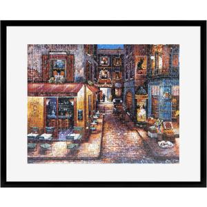 MCS 24x30 Puzzle Frame for Finished Puzzles, Black Vertical & Horizontal Wall-Mounted Large Picture Display for Preservation (1-Pack)
