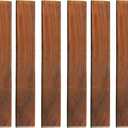 Bare Decor EZ-Floor End Pin-Side Trim Piece for Flooring in Solid Teak Wood (Set of 8), Brown