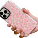 for iPhone 15 Plus Case for Women, Cute Pink Leopard Animal Print Girly Design Kawaii Aesthetic Cartoon Pattern for Girls Teens Soft TPU Case Cover for iPhone 15 Plus (6.7")