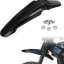Motorcycle Front Mudguard for Light Bee Dirt Bike, High-Impact ABS Splash Guard Protector Fits for Light Bee X/S, Segway X260 X160, E-Ride Pro SS, Tuttio, Motocross Parts Attachments Board, Black