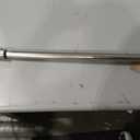 Brushed Nickel 48 to 84 Inch Telescoping Decorative Curtain Rods with Cap Finials
