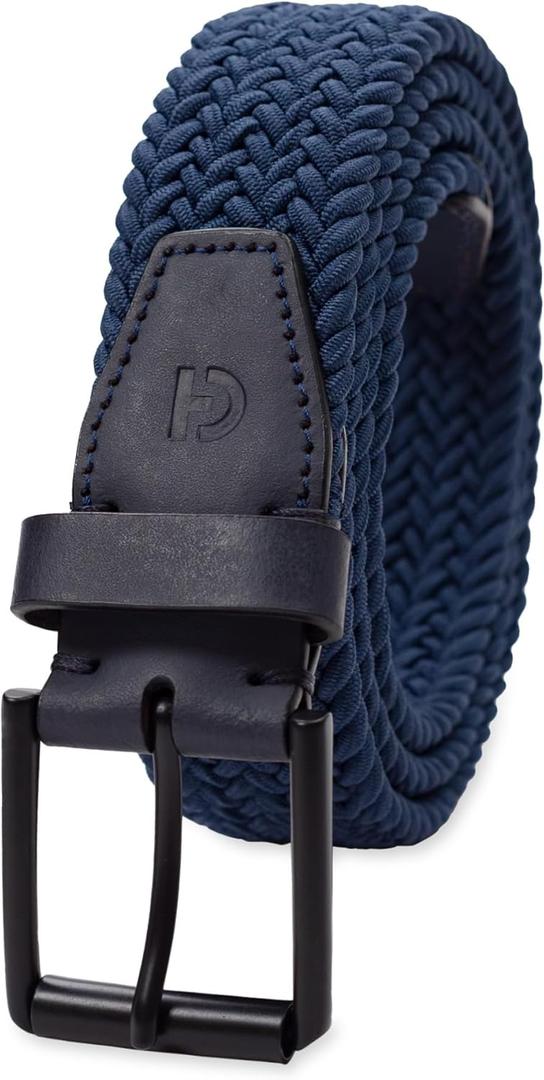 Cole Haan Men's Fully Adjustable Stretch Fabric Casual Belt (40, Navy)