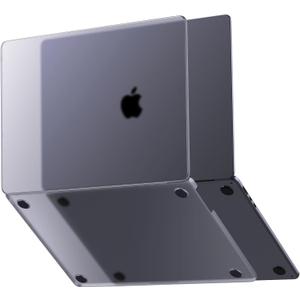 for MacBook Air 15 inch Case M4 2025 2024 2023 M3 M2 [100% Match Official Color] [Ultra Thin Armor] Hard Shell Laptop Cover - Space Gray Clear