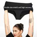 LEAKPROOF2.0 Seamless Mid Rise Brief Period Underwear for Women | Period Panties Holds 6 Tampons | Leak Proof Incontinence Underwear (S/M, Beige)