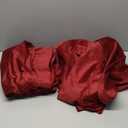 BGment Red Velvet Curtains 84 Inch for Bedroom, Thick Thermal Insulated Blackout Curtains Noise Reduce Back Tab and Rod Pocket Christmas Panels for Living Room, Set of 2 Panels, 52 x 84 Inch