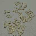 52PCS White Chenille Letter Patches with Gold Trim - Varsity Style Self Adhesive Appliques for Jackets, Hats, Denim, Backpacks, DIY Fabric Stickers