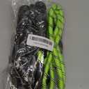2 Pack Dog Leash, 4/5//6 FT Heavy Duty Nylon Rope Pet Leashes with Comfortable Padded Handle, Reflective Dog Leashes for Small Medium and Large Dogs (6FT-1/2,Black/Green)