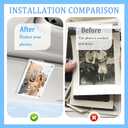 Car Picture Holder Kit,Acrylic Car Visor Photo Clip with Magnetic Design for Decoration & Photo Display,3" Personalized Universal Cars Photos Holder as Halloween Cars Decor (2PCS)