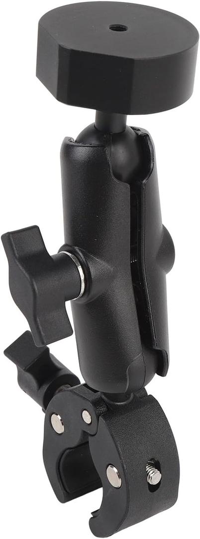Mini Mount, RV Ladder Pole Mount Aluminum Alloy Adjustable Clamp Bracket for Mini Satellite TV Dish on Roof Rack RV Stair Boat