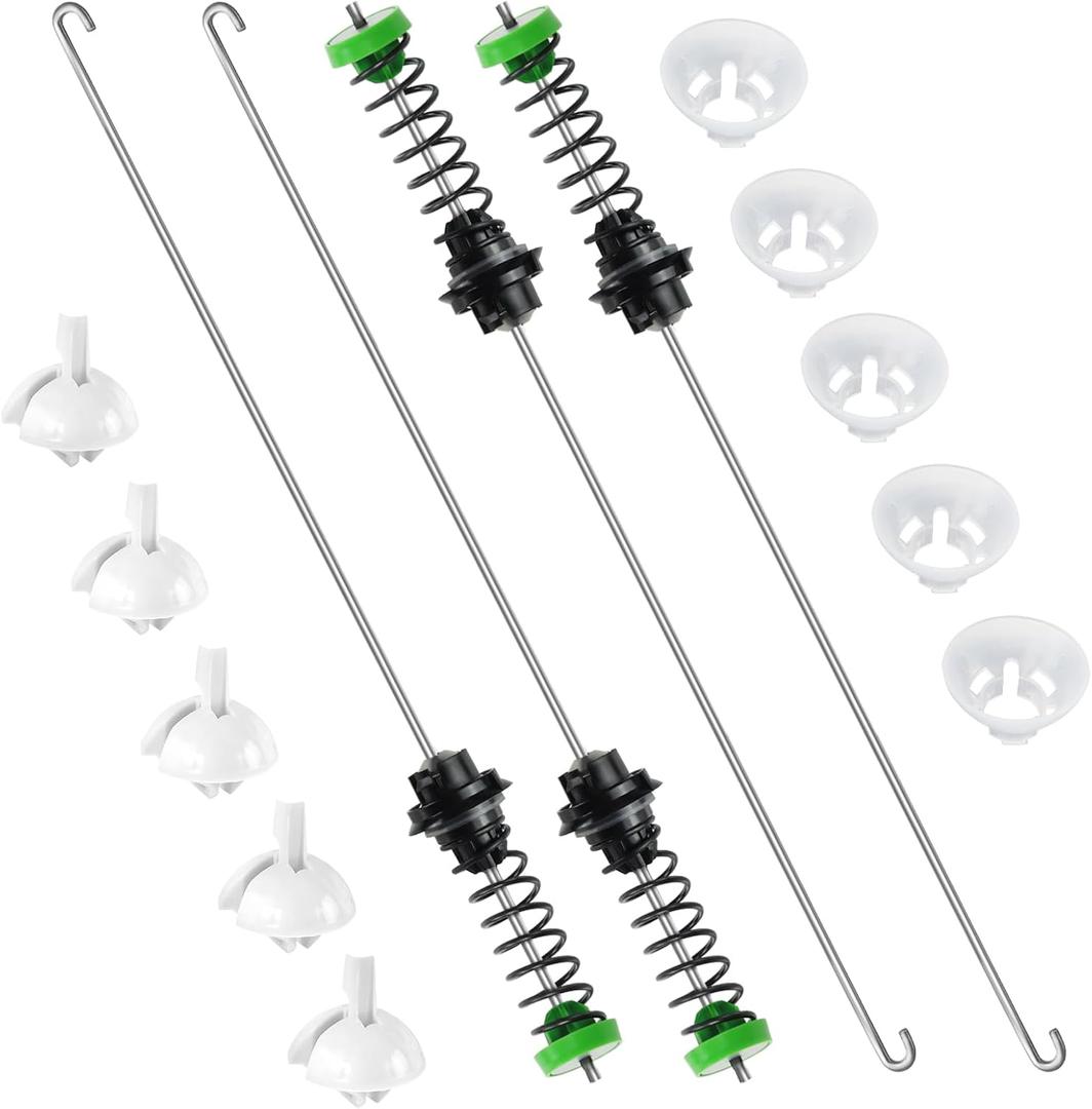 WTW5000DW2 WTW5000DW3 WTW5000DW1 MVWX655DW1 W11130362 Suspension Rod Kit by Blutoget W11228718 Fit for Whirlpool Kenmore May-tag Washer Suspension Rods MVWC555DW WTW5000DW0, MVWC565FW0, MVWX655DW0