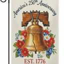 Usa 250th Anniversary Garden Flags,America Garden Flags For Outside,12x18'',Double Sided Flag For Outdoor Garden Decor (Liberty Bell)