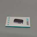 COMSOON Bluetooth Receiver for Car, Noise Cancelling 3.5mm AUX Bluetooth Car Adapter, Wireless Audio Receiver for Home Stereo/Wired Headphones, Hands-Free Call, 16H Battery Life - Black+Silver