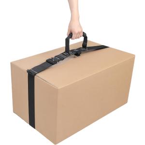 Box Carry Strap with Handle 74.8 Inch Adjustable Straps for Battery Box Handheld Belt Carrying Straps for Safely Moving and Lifting Heavy Boxes