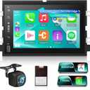[2G+64G] Radio for Ford F150 F250 F350 Edge, Android 7 inch Touch Screen Ford F150 Car Stereo, Wireless Carplay/Android Auto/EQ Audio/1080P/SWC/Bluetooth