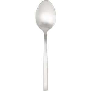 Fortessa Arezzo 18/10 Stainless Steel Flatware, Serving Spoon, 9.3", Brushed Stainless Steel