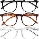 IBOANN Iconic Blue Light Glasses for Woman - Computer Glasses 99% Blue Light Blocking - Anti Eyestrain & UV Glare Protection