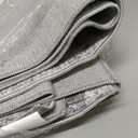 Kitchen Runner Rugs Non Skid Washable - 2.5 x 10 Runner Rug with Anti Slip Backing, Ultra-Thin Soft Rug Runner for Hallway, Bedroom, Living Room (2'x10', Grey/Ivory)