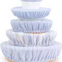 Reusable Bowl Covers, 5 Size Stretch Cloth Bowl Covers for Bread Proofing, Cloth Fabric Bowl Cover for Food Fruits Leftover (N)