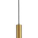 Modern Pendant Light Fixtures for Kitchen Island, Farmhouse Striped Glass Pendant Lighting with Gold Socket, Stylish Ceiling Light for Dining Room and Living Room (11.81'', Amber)