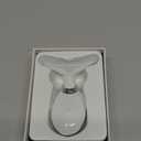 7 Color Face and Neck Massager Light Therapy, Red Light Based Facial Massager for Skin Care, Firming, Smoothing (White)