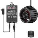 Carefree Fish Aquarium DC24V Magnetic Wave Maker 3600Gph 20W with Digital Led Display Controller Quiet and Powerful Powerhead Variable Frequency Circulation Pump for Freshwater and Saltwater