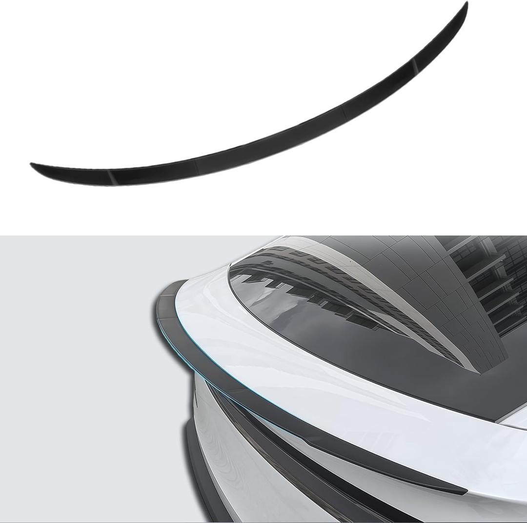 Split Rear Spoiler for Tesla Model Y Juniper 20252026, ABS Trunk Lip Spoiler, Model Y Rear Spoiler Easy DIY Installation, Sport Style Tesla Accessories