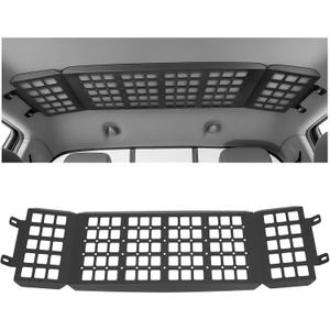 Molle Panel Roof Rack Top Storage Rack Compatible with 2005-2015 2nd Gen Toyota Tacoma Double Cab 4-Door Interior Storage Shelf Organizer Steel