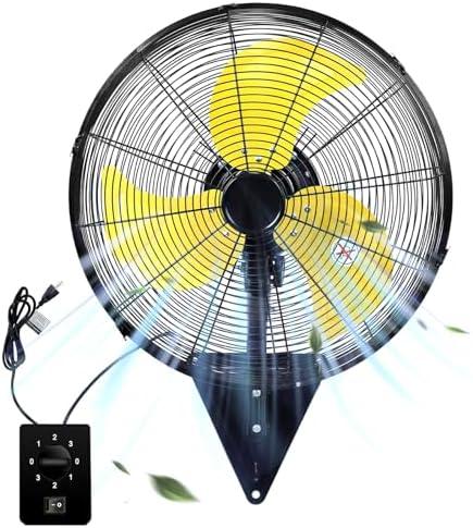 20 Inch Wall Mount Fan, Heavy Duty Oscillating Wall-Mounted Fan with 5500 CFM, High Velocity 3 Speed Fans Outdoor with Adjustable Tilting for Workshop, Garage, Patios, Commercial and Industrial