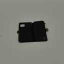Defencase Compatible with iPhone 12 Pro Max Case Wallet with RFID Blocking Card Holder for Women Men, PU Leather Magnetic Snap Flip Zipper Strap Wallet Phone Case Fit for iPhone 12 Pro Max 6.7", Black