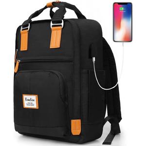 Laptop Backpack for Men & Women 15.6",School Backpack Schoolbag for Teens Boys and Girls,Knapsack for College,Travel,Business,Work,Office,University (Black)