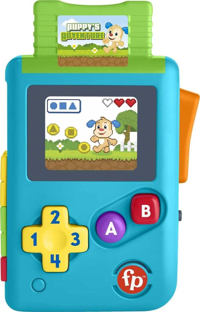 Fisher-Price Baby & Toddler Toy Laugh & Learn Lil Gamer, Pretend Video Game Learning Activity with Lights for Developmental Play Infants Ages 6+ Months