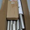 Brushed Nickel Curved Shower Curtain Rod 33-78 Inches Adjustable Splicing Design Shower Rods Curved Round Bowed Rust proof, Need To Drill Shower Curtain Rod for Bathroom, Bathtub, Stall