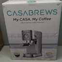 CASABREWS CM5418 Espresso Machine 20 Bar, Compact Espresso Maker with Steam Milk Frother, Stainless Steel Coffee Machine with 34oz Removable Water Tank for Cappuccino, Gift for Women or Men, Silver